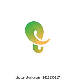 ELEPHANT LOGO DESIGN WITH LETTER E