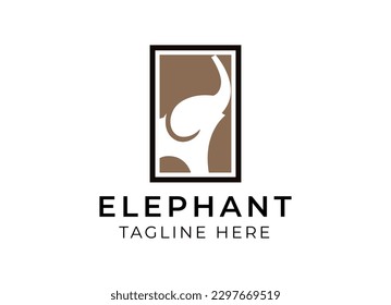 Elephant logo design. Modern elephant logo