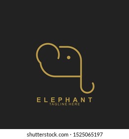 Elephant Logo Design with modern concept. Icon elephant vector