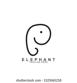 Elephant Logo Design with modern concept. Icon elephant vector