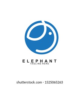 Elephant Logo Design with modern concept. Icon elephant vector