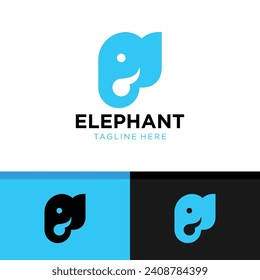 Elephant Logo Design. Simple and Modern. Vector illustration