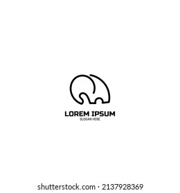 Elephant Logo Design simple for your project