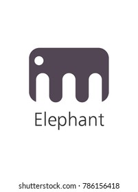 Elephant logo design template