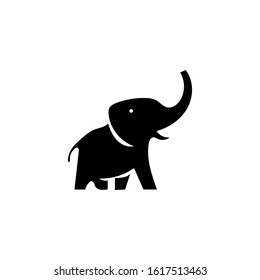 elephant logo design template element