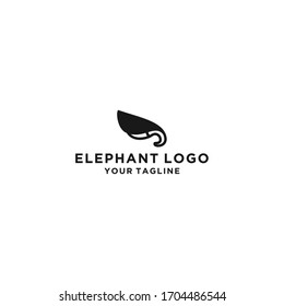 elephant logo design template icon