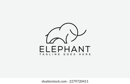 Elephant Logo Design Template Vector Graphic Branding Element