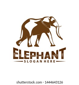 Elephant logo design vector. Animal logo template. Icon Symbol