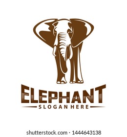 Elephant logo design vector. Animal logo template. Icon Symbol