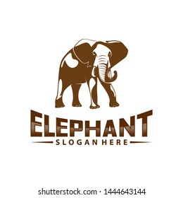 Elephant logo design vector. Animal logo template. Icon Symbol