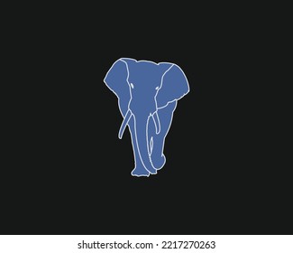 Vector de diseño del logo del elefante. Plantilla de logotipo animal. Símbolo de icono