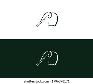 Elephant logo design vector format