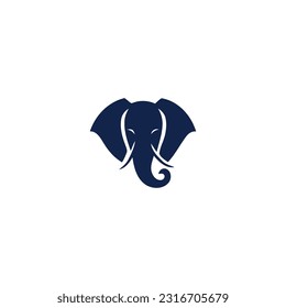 Ilustración vectorial del diseño del logotipo del elefante