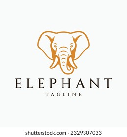 Elephant logo design vector illustration