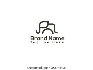 Elephant logo design and vector template