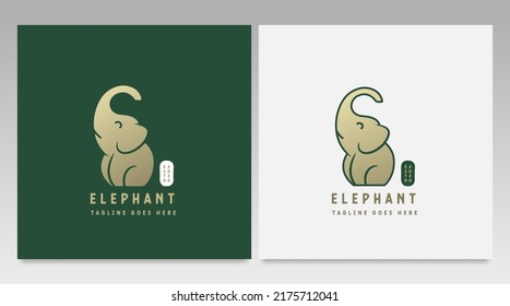 Elephant logo design vector template and Illustration. Animal logo vector 