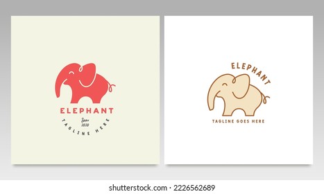 Elephant logo design vector template and Illustration. Animal logo vector 