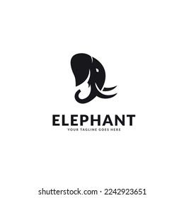 Elephantisches Logo-Design, Vektorvorlage