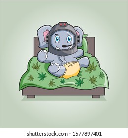 elephant logo designs nd complete mascot design 