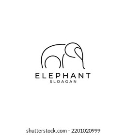 Elephant logo desing icon vector