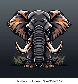 Elephant Logo Emblem Vector Art