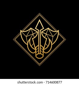 Elephant logo gold