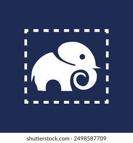 Elephant logo with elephant icon