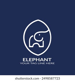 Elephant logo with elephant icon