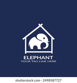 Elephant logo with elephant icon