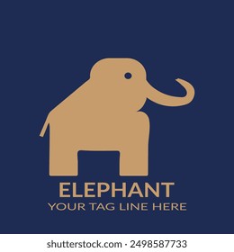 Elephant logo with elephant icon