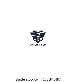 elephant logo icon design with simple line art style