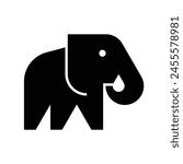 Elephant logo. Icon design. Template elements	
