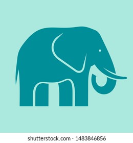 Elephant logo. Icon design. Template elements