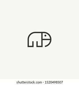Elephant Logo Icon Design Template Vector