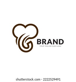 Elephant logo icon design template.