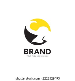 Elephant logo icon design template.