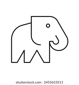 Elephant logo. Icon design. Template elements	