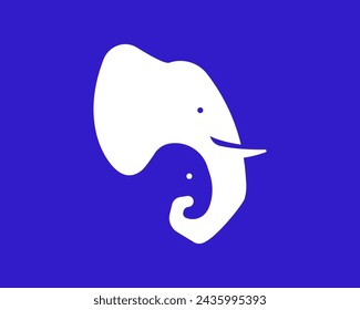 Elephant logo. Icon. Food. Restaurant. vector. 01