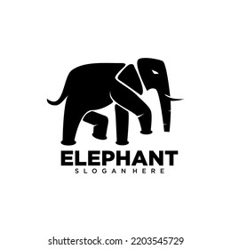 Elephant Logo. Elephant icon. Elephant silhouette illustration vector