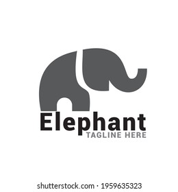 Elephant logo icon vector template.