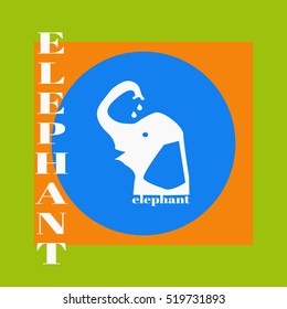 Elephant logo. Identity logo design template for your company. Vector illustration.