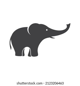 Elephant logo illustration vector flat design