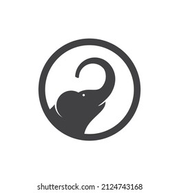 Elefantes Logo, Vektorgrafik-Flachdesign
