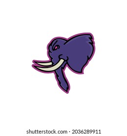 Elefantes Logo. Etikettendesign. Vektorgrafik.