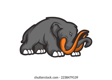elephant logo mascot vector illustration