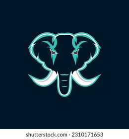Elefantenlogo mit modernem Design