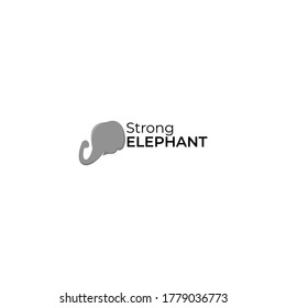 elephant logo with modern style