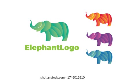 
Elephant logo with modern style can for nature logo , animal logo , Elephant Creative - elephant symbol design with vector EPS10