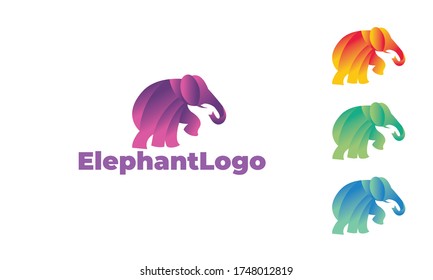 
Elephant logo with modern style can for nature logo , animal logo , Elephant Creative - elephant symbol design with vector EPS10