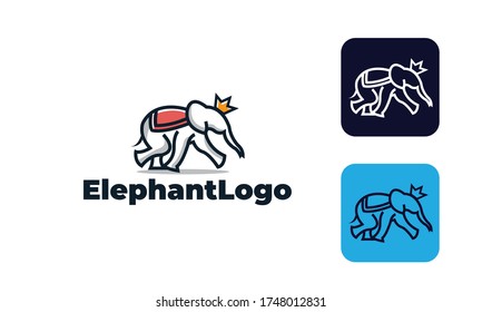 
Elefantenlogo mit modernem Stil kann für Naturlogo , Tierlogo , kreatives Elefantensymbol-Design mit Vektorgrafik EPS10